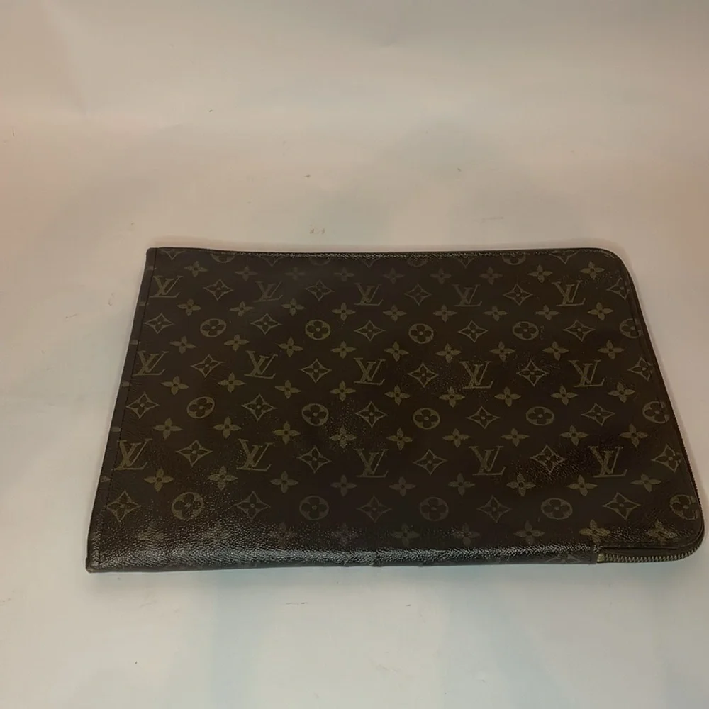 Louis Vuitton Pouch Document Holder 1988 Louis Vuitton Clutch LV Monogram Bag